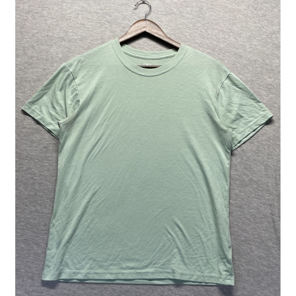 Athletic Works T Shirt Mens S (34-36) Sage Green Short Sleeve Crew Neck Pullover